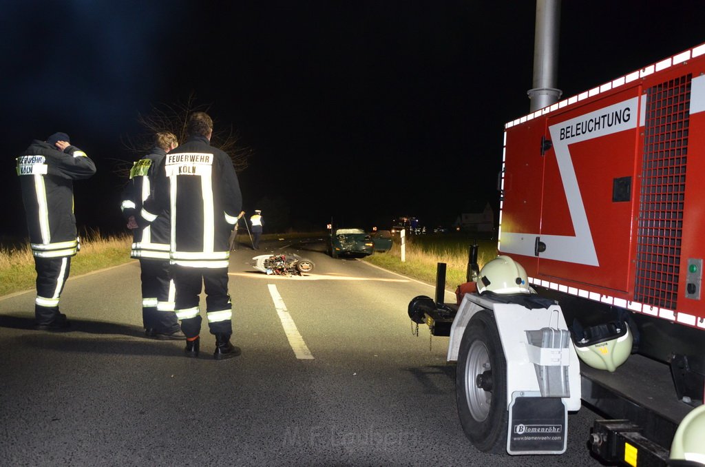 Schwerer VU PKW Roller Koeln Porz Libur Liburer Landstr P046.JPG